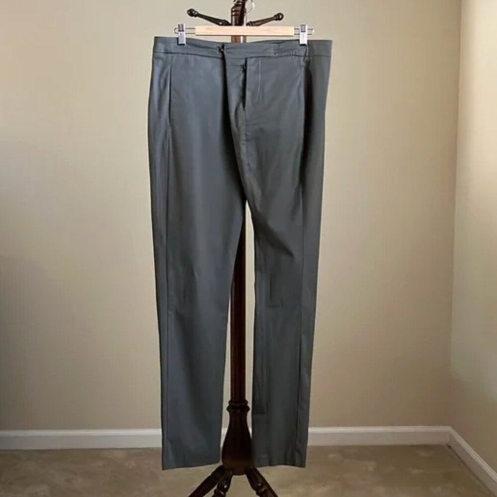 Maison Laviniaturra - Mock Wrap Chino Pants in Dark Olive - 46 IT / 8-10 U.S.